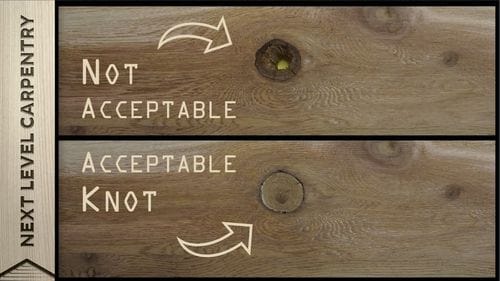 Tools to  repair knots in rustic wood