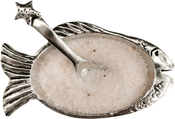 Fish Salt Cellar with Spoon