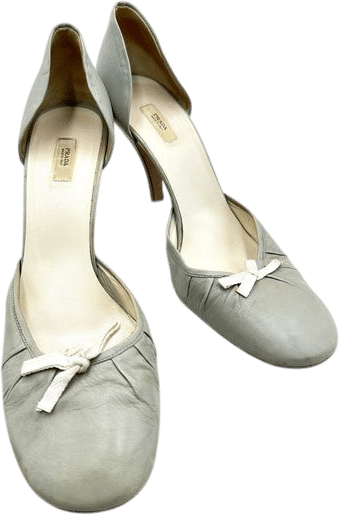 Prada Ballet Bow Leather Pump