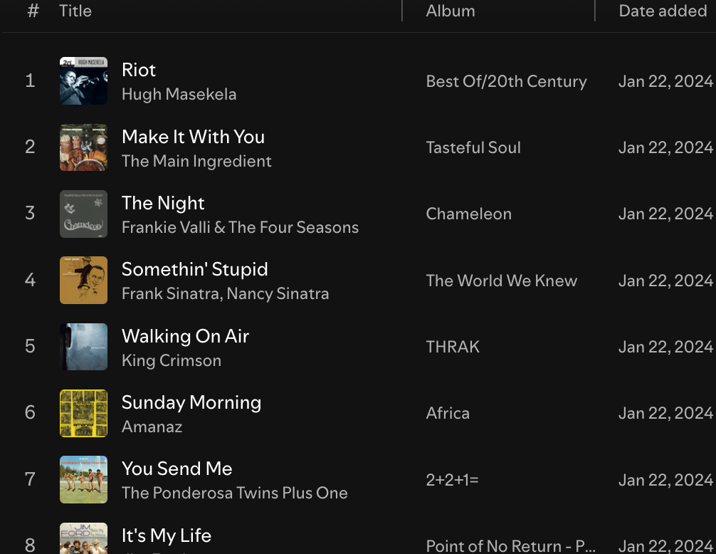 playlist that was a mix cd i made years ago