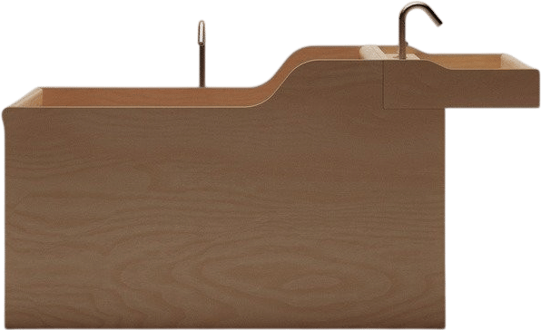 Tambre, a plywood bathtub