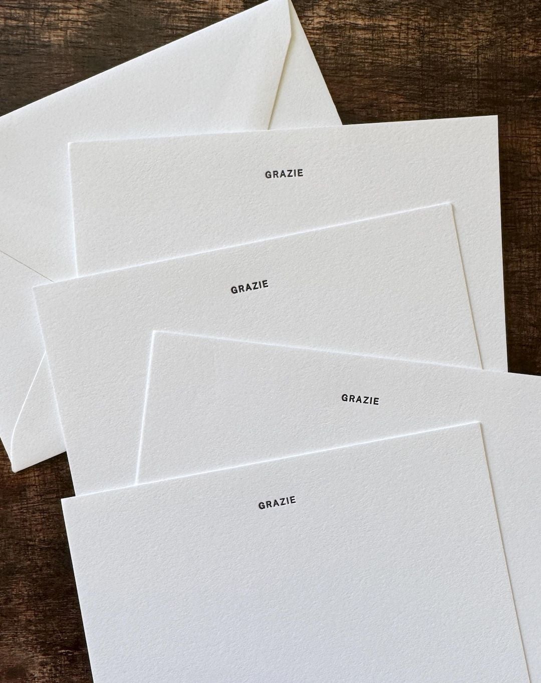 Grazie Letterpress Thank You Cards