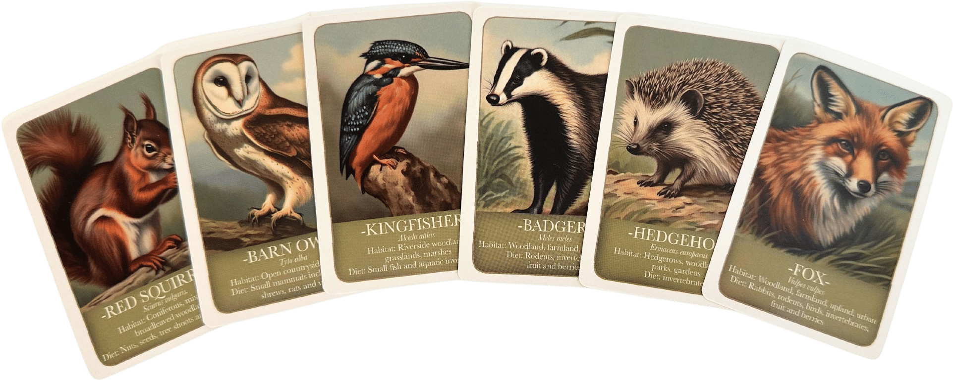 Wildlife "Pairs" Card Game