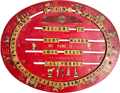 1940s Spelling & Math Board