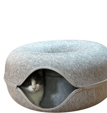 A magic felt cat cave