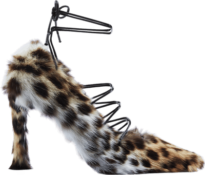 Leopardi Lynx Fur Pump