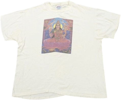 Rare VTG Jackopierce Lakshmi Hindu Goddess Tour T Shirt 90s