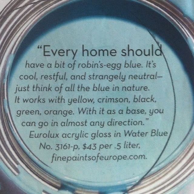 Robin’s Egg Blue