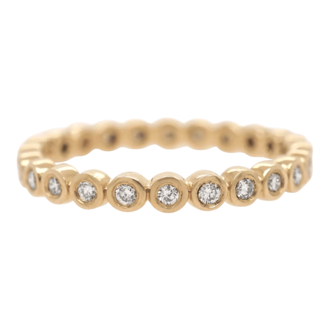 Bezel Set Diamond Eternity Ring from Everthine Jewelry