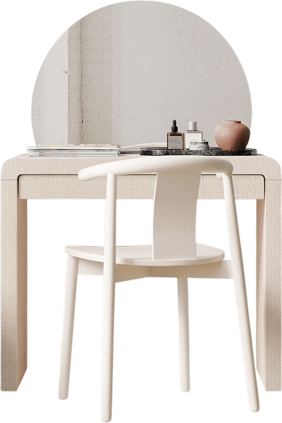 Solstice Painted Raffia Vanity