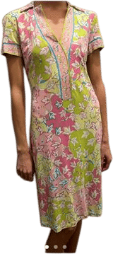 Pucci Short-Sleeved Floral Dress