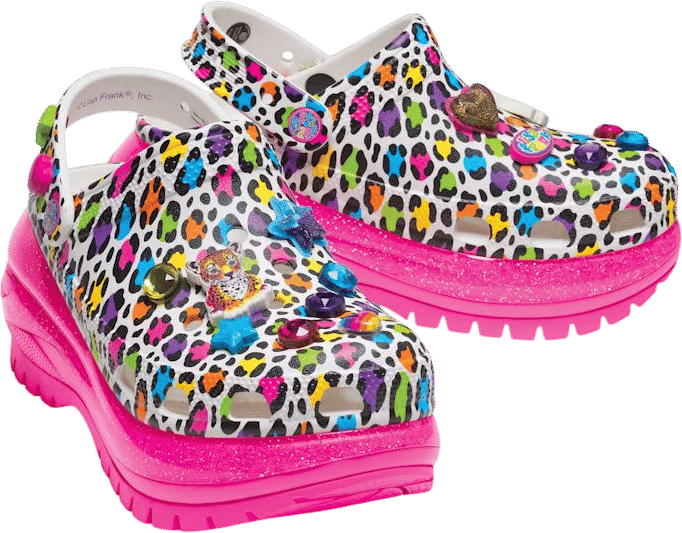 Lisa Frank x Croc Mega Crush Clog