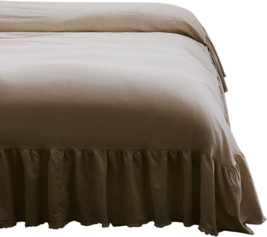 Linen-Blend Bedspread