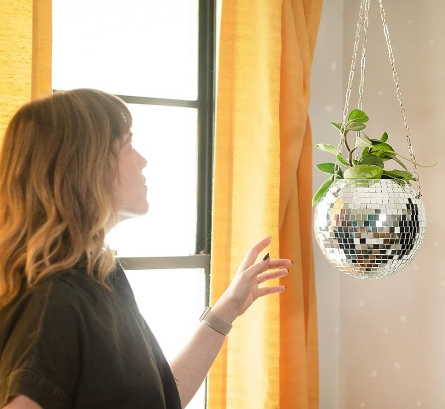 Disco ball planters