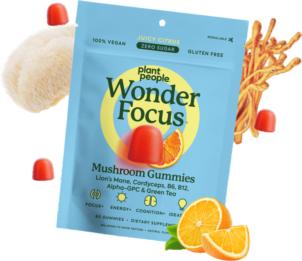 wonder focus mushroom gummies
