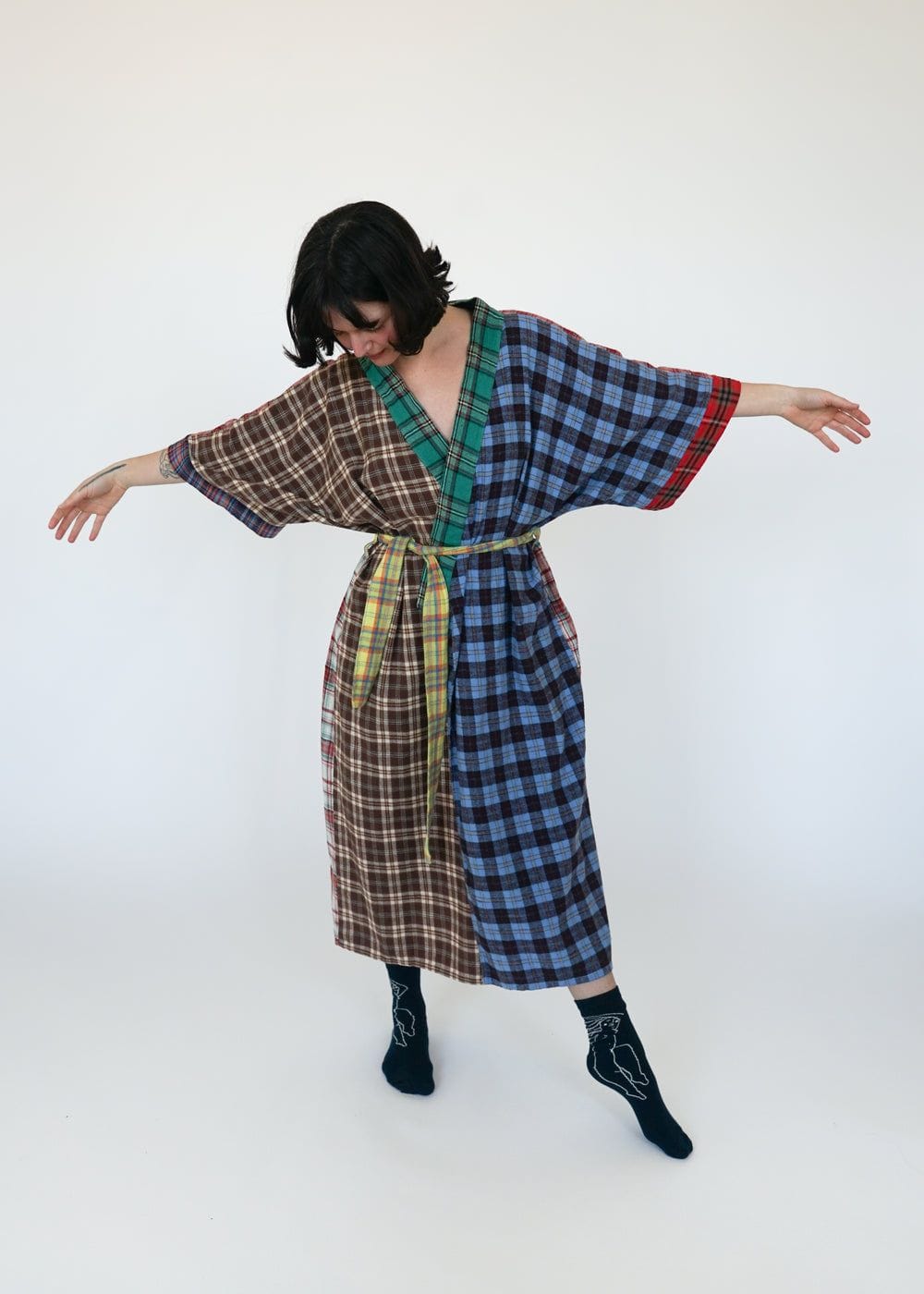 STATE Flannel Robe / Dad Plaid