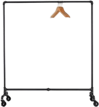 Industrial Style Pipe Clothing Rack Heavy Duty Garment Rack Retail Store Fixture