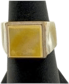 Marbled glass ring (size 6)