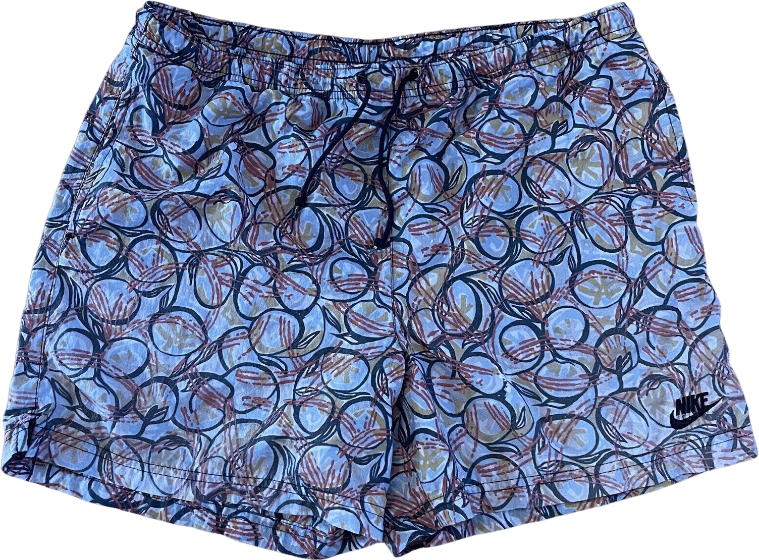 Men's Vintage Nike Size M 90s Abstract Nylon Shorts