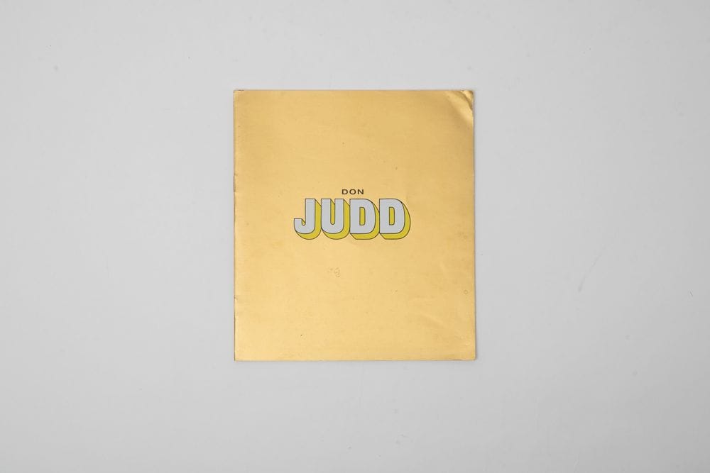 Donald Judd Van Abbemuseum 1970 Exhibition Poster