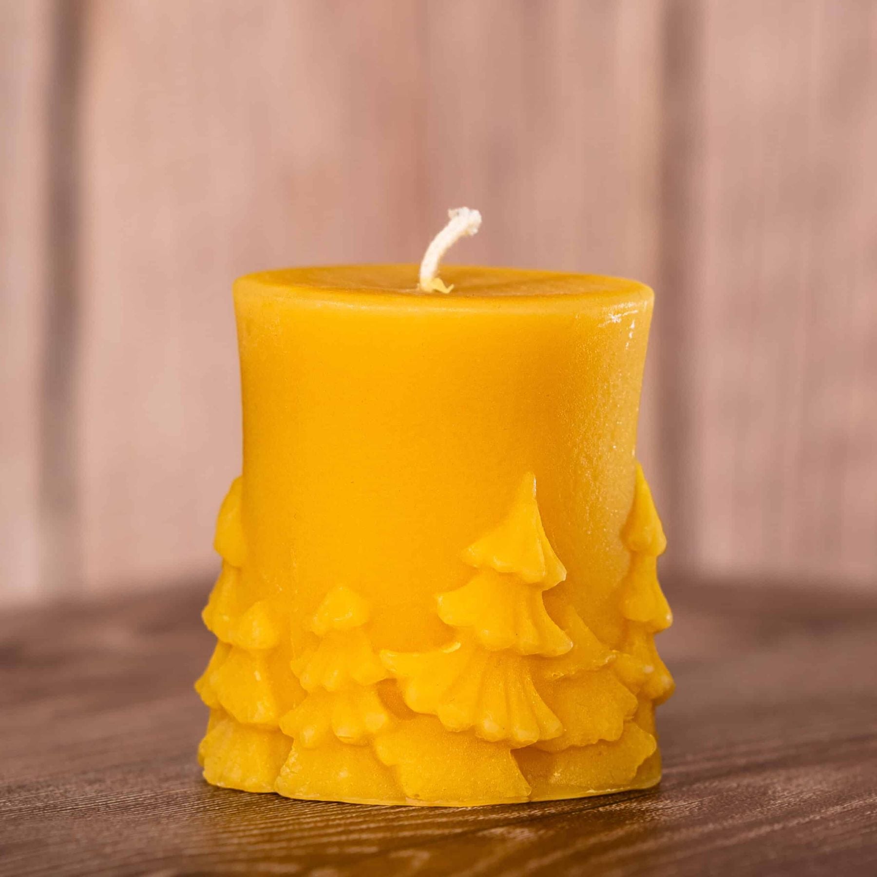 Pillar Candle with Trees