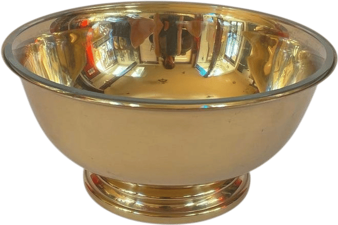 Gorham Giftware L780 Brass Pedestal Bowl Glass Liner Gold Tone Revere 8" - Etsy