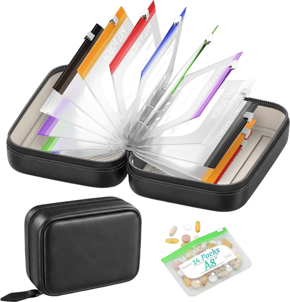 Travel Pill Pouch Set