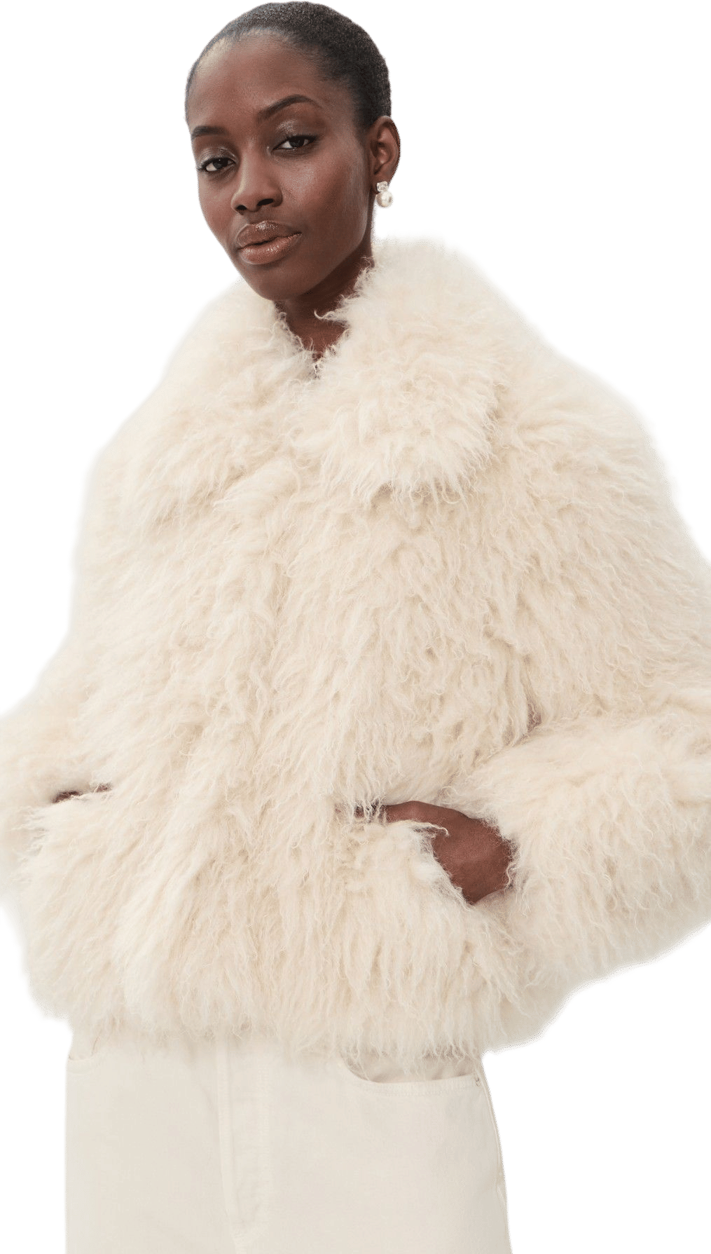 Curly Faux Shearling Geraldine Coat