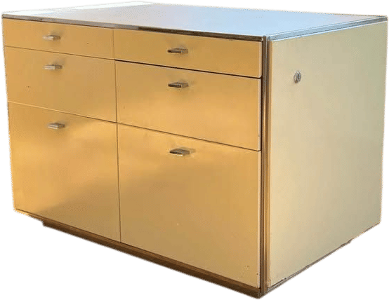 Vintage Steel Cabinet (Cream)