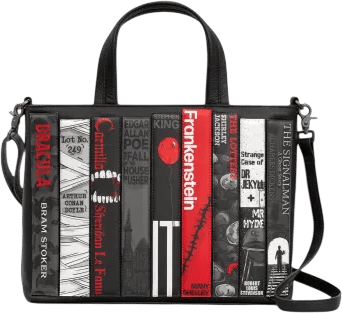 horror bookworm messenger bag