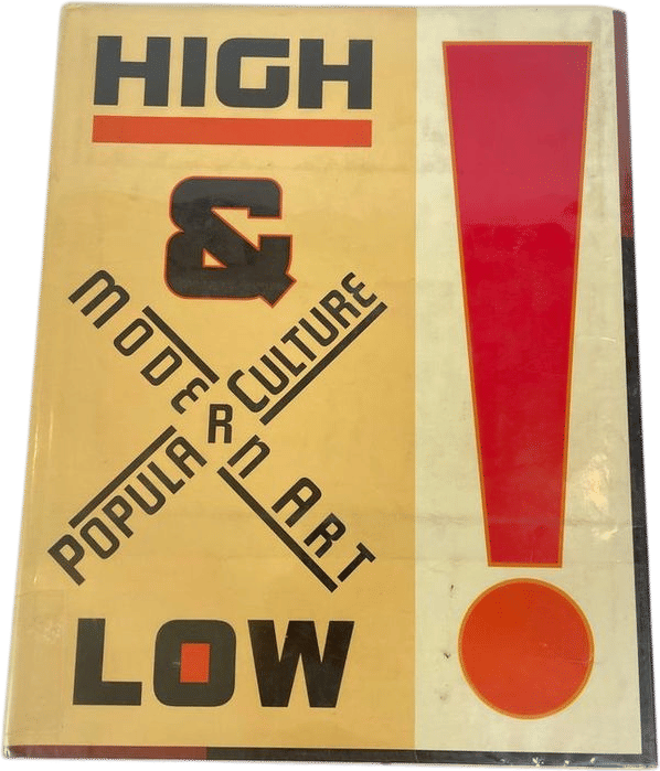 High & Low Modern Art and Popular Culture Moma 1990 Hardcover Book - Etsy