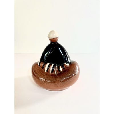 Ceramic Abstract Woman and Child Figurine