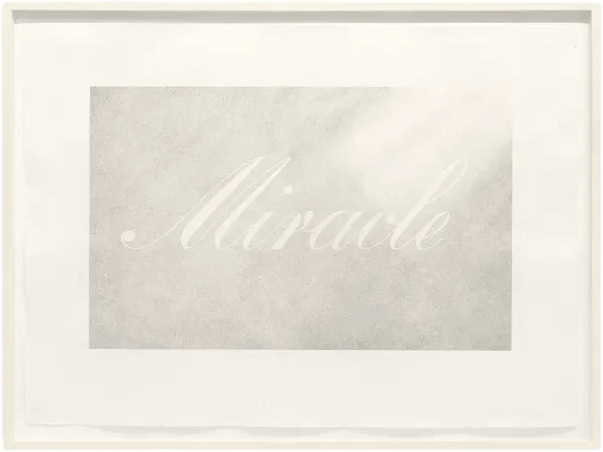 Ed Ruscha, Miracle (1999)