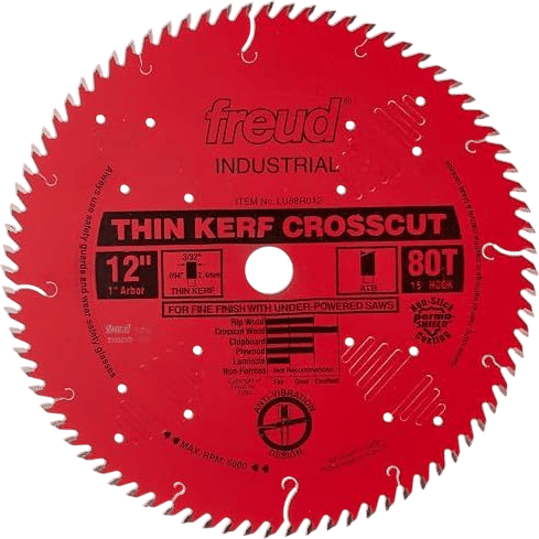 Freud LU88R012 12-Inch Thin Kerf Crosscut Saw Blade