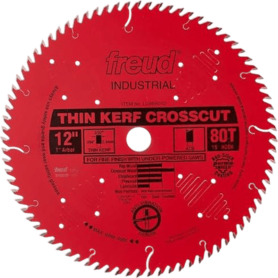 Freud LU88R012 12-Inch Thin Kerf Crosscut Saw Blade