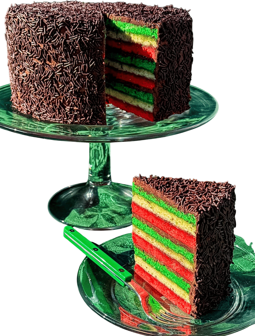 Rainbow Cookie Cake