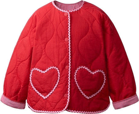 Heart Quilted Jacket