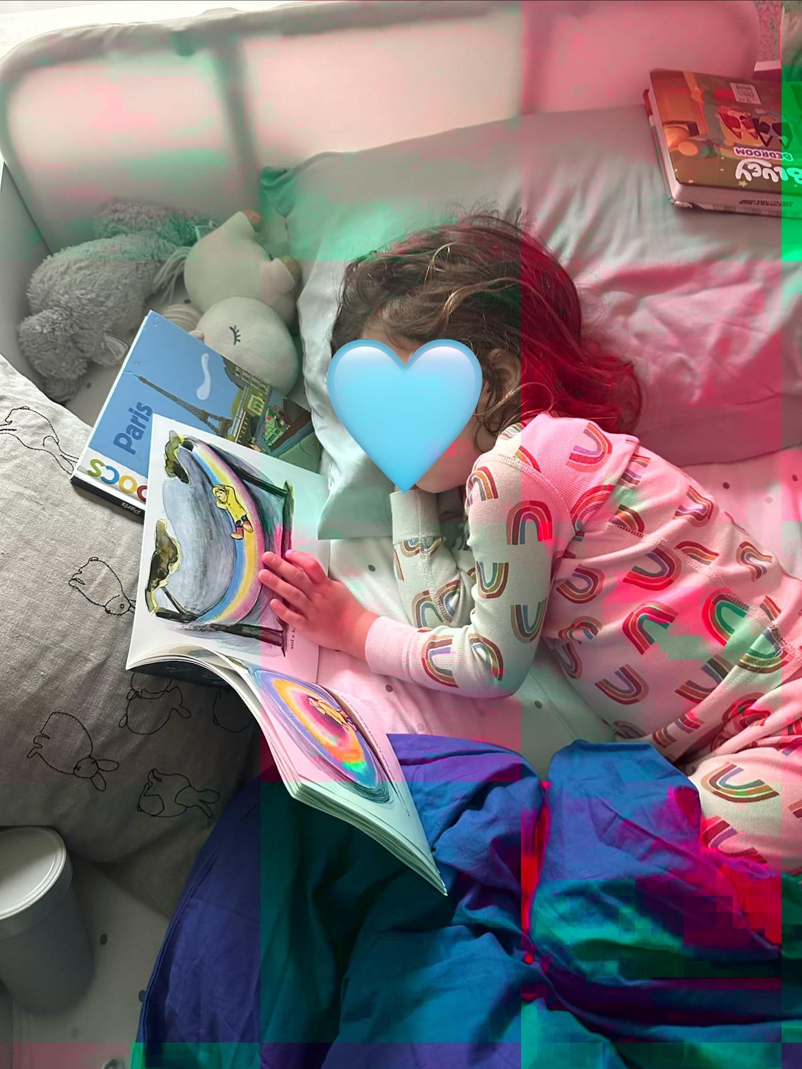 Letting your 5yo go to bed with a stack of books and a book light, even though he can’t actually read yet