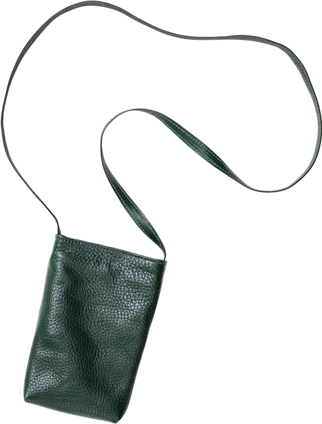 PRIMECUT Green Leather Crossbody