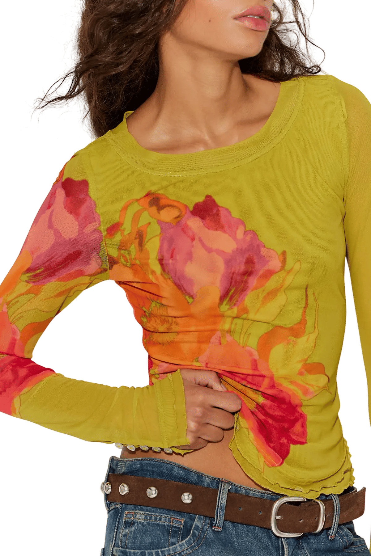 Lilly Printed Long Sleeve Top