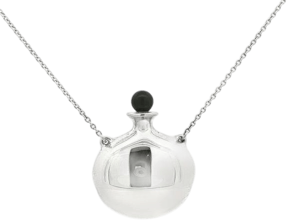 Vintage Tiffany Peretti Sterling Perfume Bottle 24" Necklace Style # 27562957