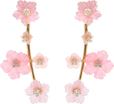 Carved Hanami Earrings