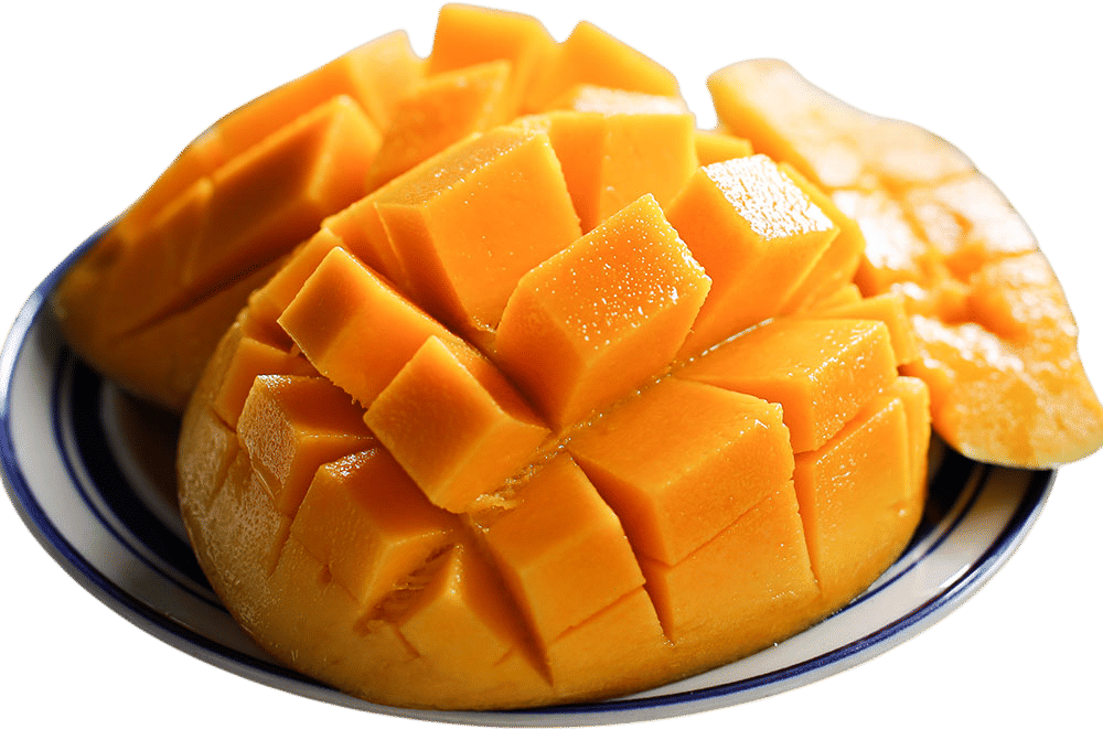 Sinking your teeth into a fresh, juicy mango
