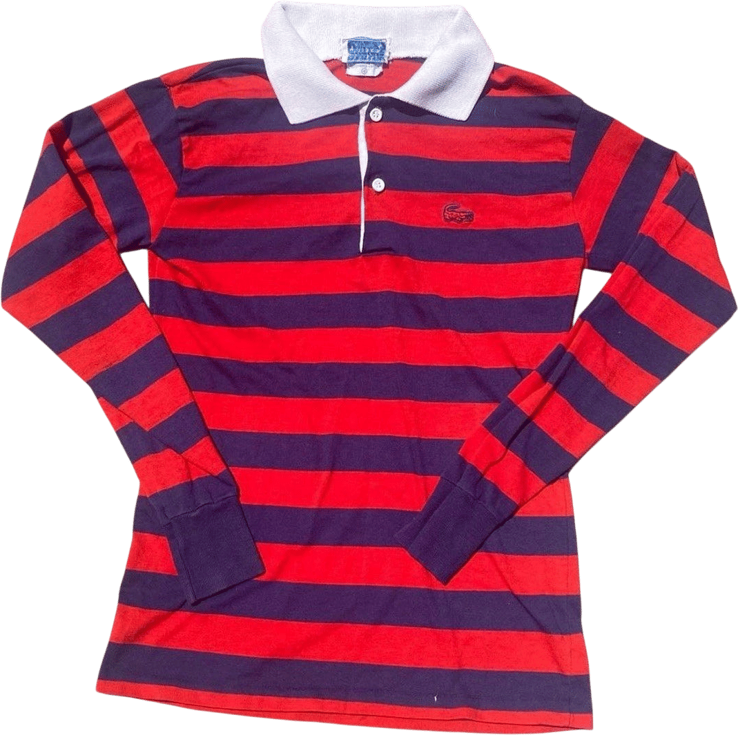 Vintage chemise Lacoste long sleeve polo made in collaboration with Saks Fifth Avenue on eBay