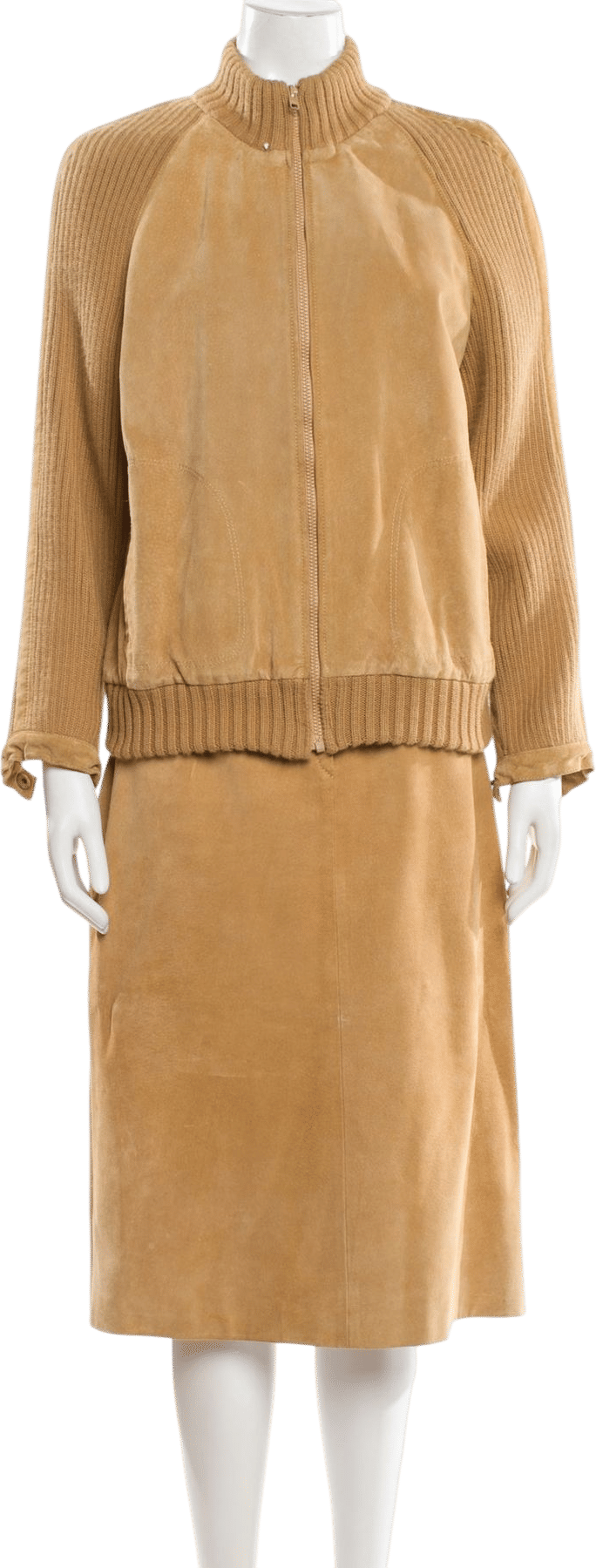 Celine Vintage 1980's Suede Suit Set