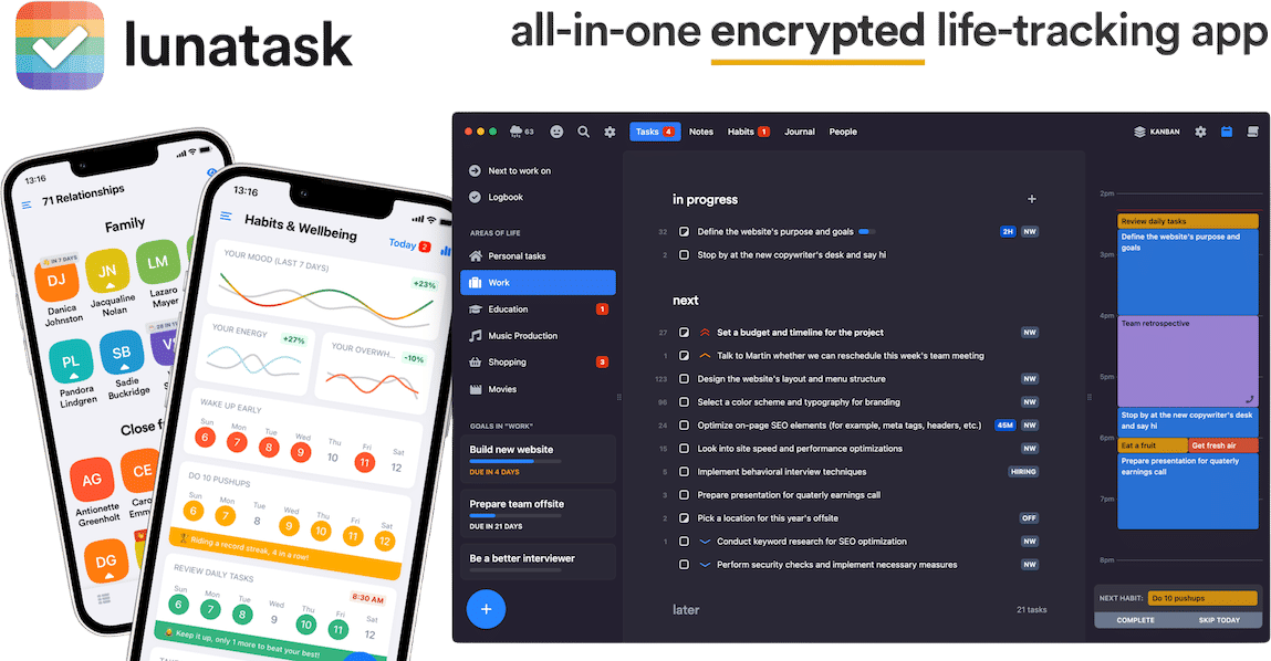 Lunatask app