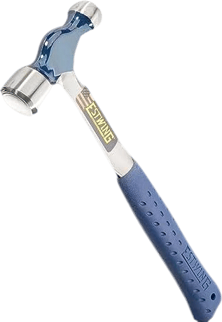 ESTWING Ball Peen Hammer - 16 oz Metalworking Tool with Forged Steel Construction & Shock Reduction Grip - E3-16BP