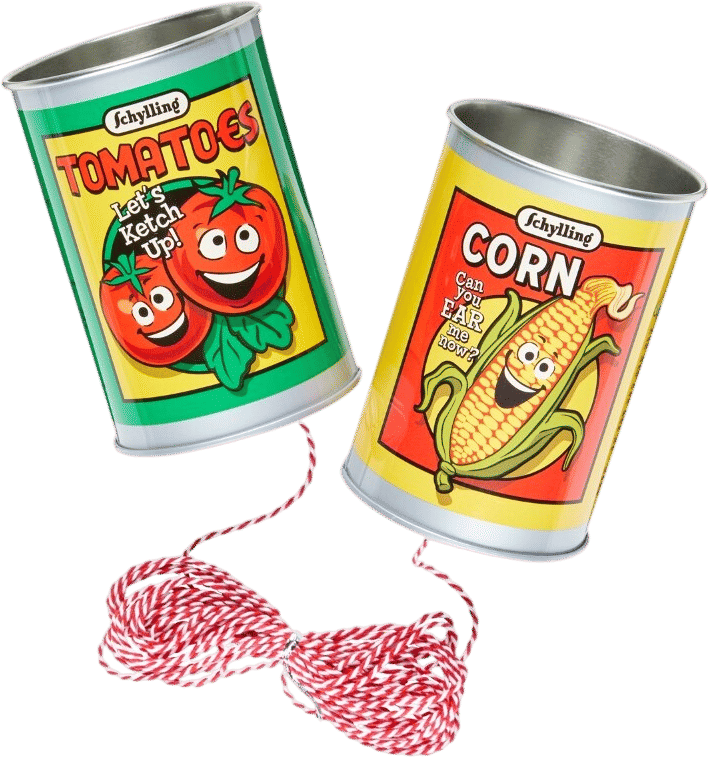Tin Can Telephone Toy