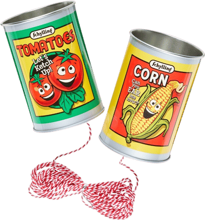 Tin Can Telephone Toy