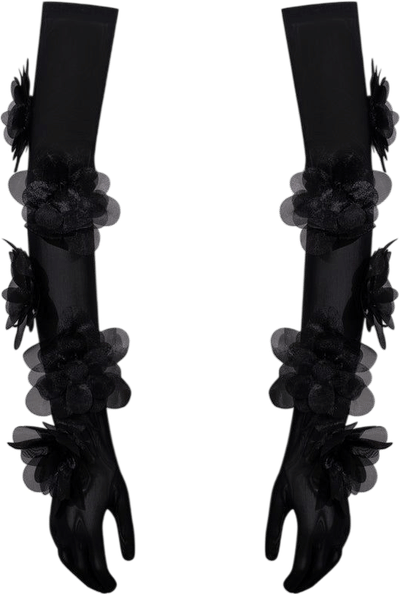 Peony Bloom Mesh Gloves